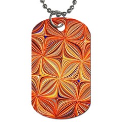 Electric Field Art Xlvi Dog Tag (one Side) by okhismakingart