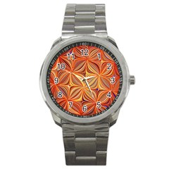 Electric Field Art Xlvi Sport Metal Watch by okhismakingart