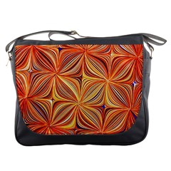 Electric Field Art Xlvi Messenger Bag by okhismakingart