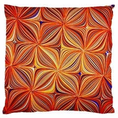 Electric Field Art Xlvi Large Cushion Case (two Sides) by okhismakingart