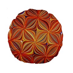 Electric Field Art Xlvi Standard 15  Premium Round Cushions by okhismakingart