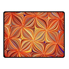 Electric Field Art Xlvi Double Sided Fleece Blanket (small)  by okhismakingart