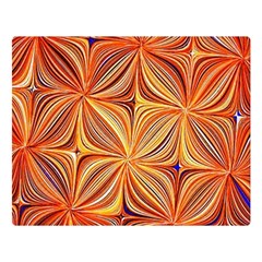 Electric Field Art Xlvi Double Sided Flano Blanket (large)  by okhismakingart