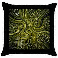 Electric Field Art Xlviii Throw Pillow Case (black) by okhismakingart