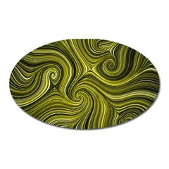 Electric Field Art Xlviii Oval Magnet by okhismakingart