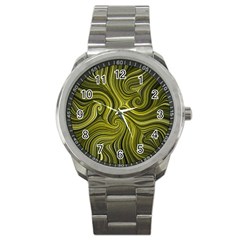 Electric Field Art Xlviii Sport Metal Watch by okhismakingart