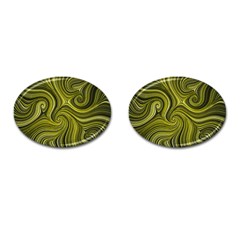 Electric Field Art Xlviii Cufflinks (oval) by okhismakingart