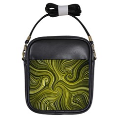 Electric Field Art Xlviii Girls Sling Bag by okhismakingart