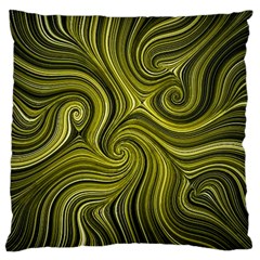 Electric Field Art Xlviii Large Cushion Case (one Side) by okhismakingart