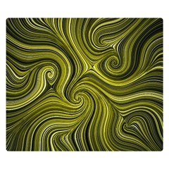 Electric Field Art Xlviii Double Sided Flano Blanket (small)  by okhismakingart