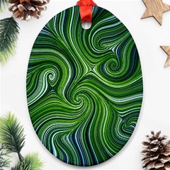 Electric Field Art Xlix Ornament (oval) by okhismakingart