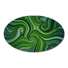 Electric Field Art Xlix Oval Magnet by okhismakingart