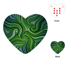 Electric Field Art Xlix Playing Cards (heart) by okhismakingart