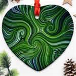 Electric Field Art XLIX Heart Ornament (Two Sides) Front