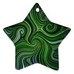 Electric Field Art Xlix Star Ornament (two Sides) by okhismakingart