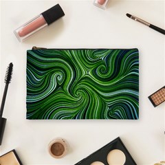 Electric Field Art Xlix Cosmetic Bag (medium) by okhismakingart