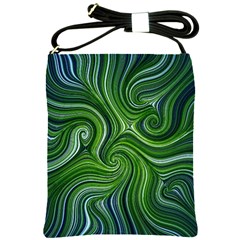 Electric Field Art Xlix Shoulder Sling Bag by okhismakingart