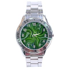 Electric Field Art Xlix Stainless Steel Analogue Watch by okhismakingart