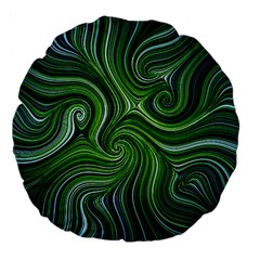 Electric Field Art Xlix Large 18  Premium Flano Round Cushions by okhismakingart