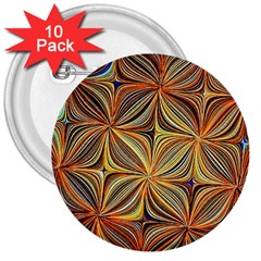 Electric Field Art Xlvii 3  Buttons (10 Pack)  by okhismakingart