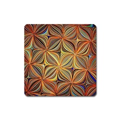 Electric Field Art Xlvii Square Magnet by okhismakingart