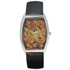 Electric Field Art Xlvii Barrel Style Metal Watch by okhismakingart