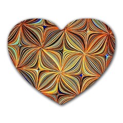 Electric Field Art Xlvii Heart Mousepads by okhismakingart