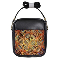 Electric Field Art Xlvii Girls Sling Bag by okhismakingart