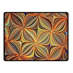 Electric Field Art Xlvii Fleece Blanket (small) by okhismakingart