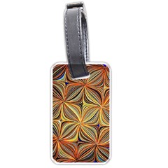 Electric Field Art Xlvii Luggage Tags (one Side)  by okhismakingart