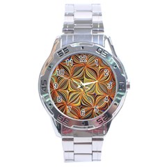 Electric Field Art Xlvii Stainless Steel Analogue Watch by okhismakingart