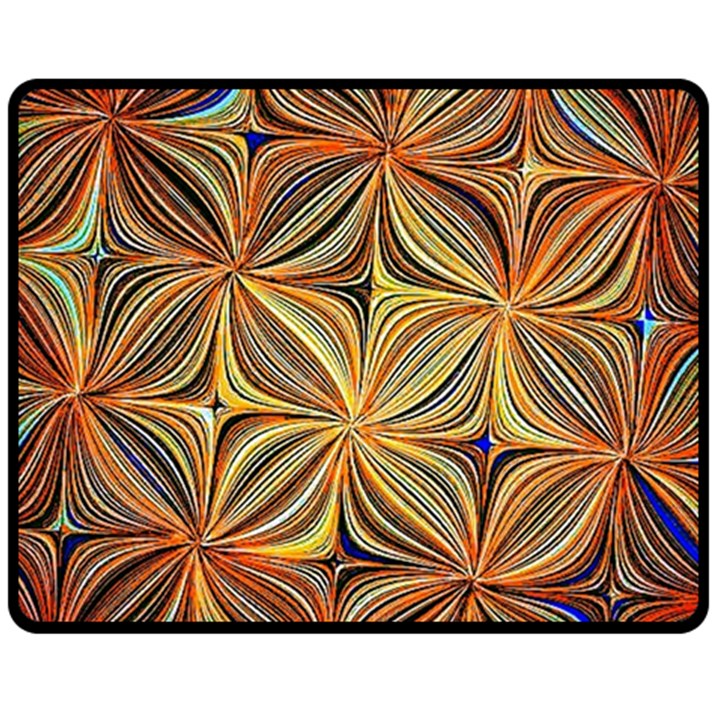 Electric Field Art XLVII Double Sided Fleece Blanket (Medium) 