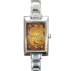 Electric Field Art L Rectangle Italian Charm Watch by okhismakingart