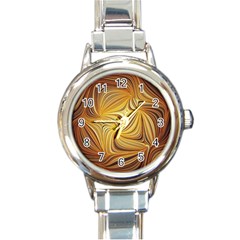 Electric Field Art L Round Italian Charm Watch by okhismakingart