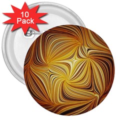 Electric Field Art L 3  Buttons (10 Pack)  by okhismakingart