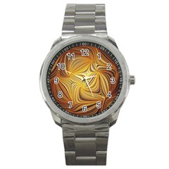 Electric Field Art L Sport Metal Watch by okhismakingart