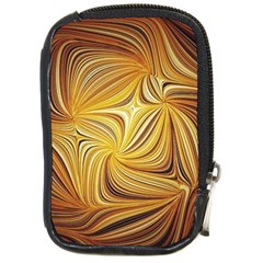 Electric Field Art L Compact Camera Leather Case by okhismakingart