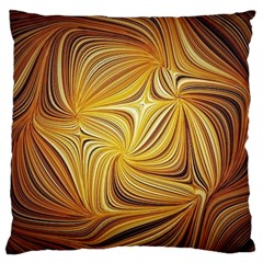 Electric Field Art L Large Cushion Case (one Side) by okhismakingart