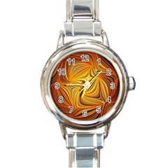 Electric Field Art Li Round Italian Charm Watch by okhismakingart