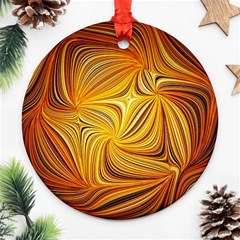 Electric Field Art Li Ornament (round) by okhismakingart