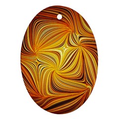 Electric Field Art Li Ornament (oval) by okhismakingart