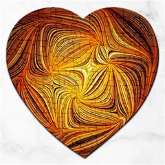 Electric Field Art Li Jigsaw Puzzle (heart) by okhismakingart