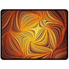 Electric Field Art Li Fleece Blanket (large)  by okhismakingart