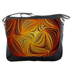 Electric Field Art Li Messenger Bag by okhismakingart