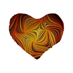 Electric Field Art Li Standard 16  Premium Heart Shape Cushions by okhismakingart