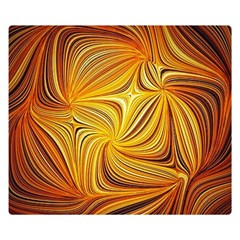 Electric Field Art Li Double Sided Flano Blanket (small)  by okhismakingart