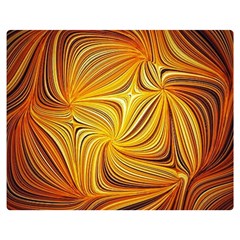 Electric Field Art Li Double Sided Flano Blanket (medium)  by okhismakingart