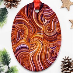 Electric Field Art Liii Ornament (oval) by okhismakingart