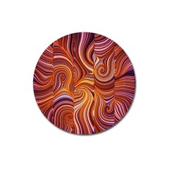 Electric Field Art Liii Magnet 3  (round) by okhismakingart