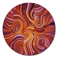 Electric Field Art Liii Magnet 5  (round) by okhismakingart